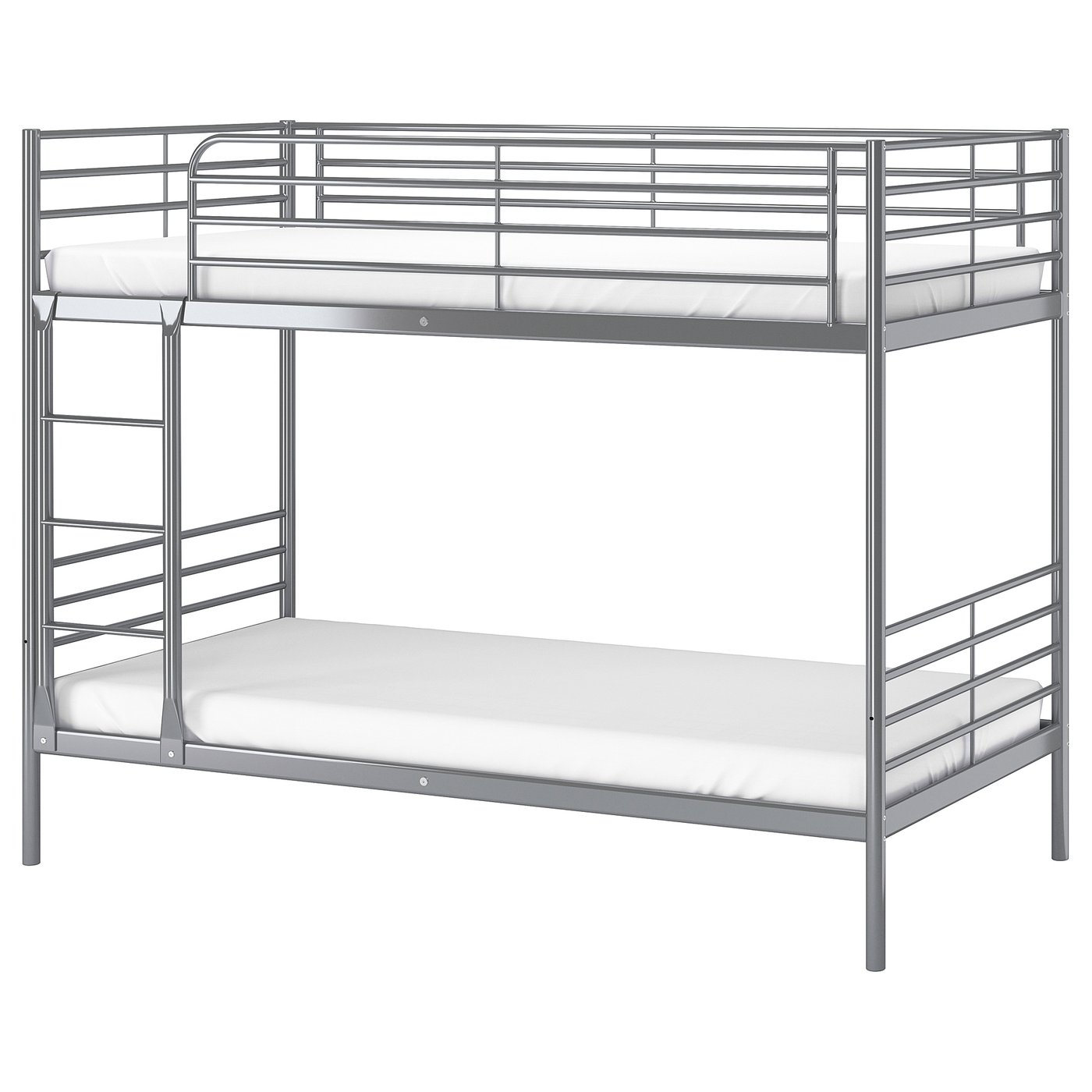 IKEA Двоярусне ліжко SVARTA 90x200 см Сріблястий (ИКЕА SVÄRTA