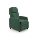 Кресло мягкое раскладное с реклайнером Halmar Felipe-2 Темно-зеленый