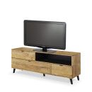 Тумба під ТВ Halmar Nest RTV-1 | Дуб лефкас / Чорний