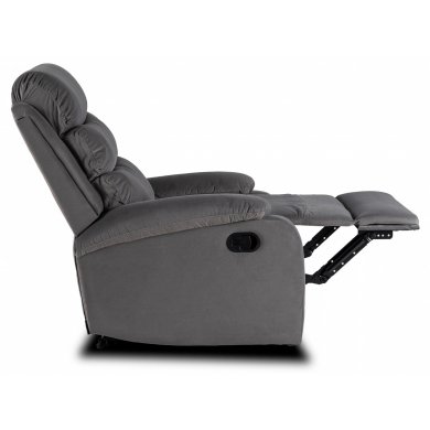 Кресло мягкое раскладное с реклайнером Mebel Elit KOBE Welur Серый - 6 Кресло мягкое раскладное с реклайнером Mebel Elit KOBE Welur Серый ME.KOBE/P/V/FW фото - 6