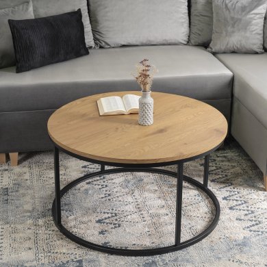 Журнальный стол Mebel Elit LELLA MAX Дуб золотой - 5 Журнальный стол Mebel Elit LELLA MAX Дуб золотой ME.MAXLELLA/DZ/CZ/L фото - 5