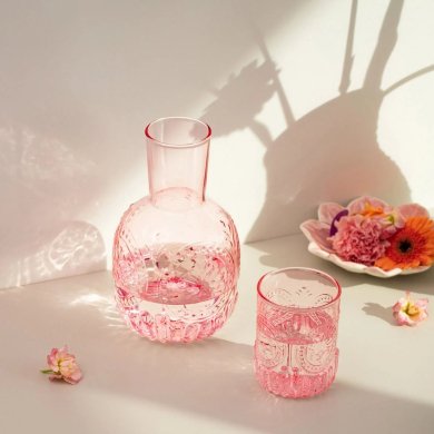 Графин зі склянкою Homla MUNCHO 1 л Рожевий - 8 Графин зі склянкою Homla MUNCHO 1 л Рожевий 239592 фото - 8