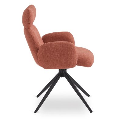 Обеденный стул поворотный Mebel Elit ALVARO Рыжий ME.ALVARO/RD/T/K фото - 3