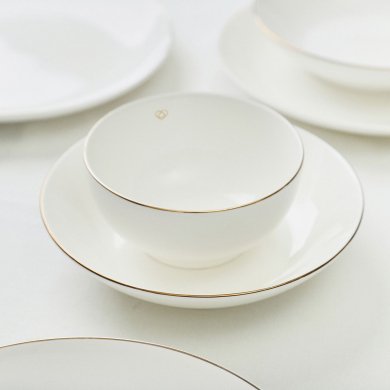 Глибока тарілка Homla AURO 21 см | Білий / Золотий - 6 Глибока тарілка Homla AURO 21 см | Білий / Золотий 164361 фото - 6