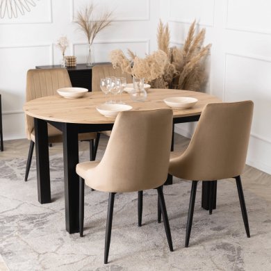 Обеденный стул Mebel Elit BARI Welur Бежевый ME.BARI/BZ/V/K фото - 9