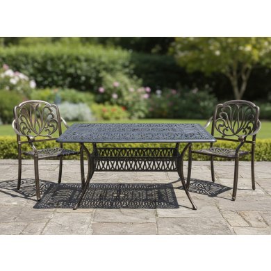 Алюминиевый садовый стол Garden Line HASTINGS Коричневый ATO4089 фото - 5