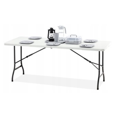 Складной туристический стол Garden Line 180 см Белый - 2 Складной туристический стол Garden Line 180 см Белый ZUM9606 фото - 2