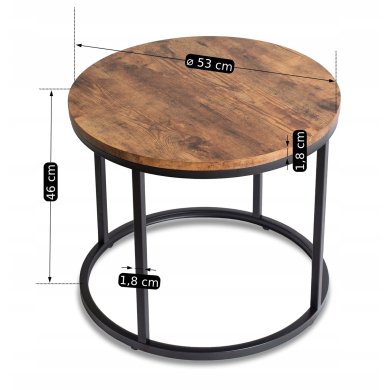 Журнальний стіл Mebel Elit TIM Дуб рустик - 8 Журнальний стіл Mebel Elit TIM Дуб рустик ME.TIM/DRU/CZ/L фото - 8