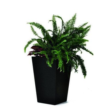 Горщик для рослин Keter Rattan Planter M | Антрацит 228974-1