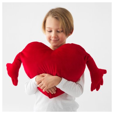 IKEA Подушка FAMNIG HJARTA (ИКЕА FAMNIG HJÄRTA) 27470460 фото - 8