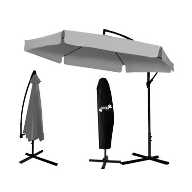 Садова парасоля з чохлом Garden Line BANANA 300 см Сірий GAO5316 фото - 6