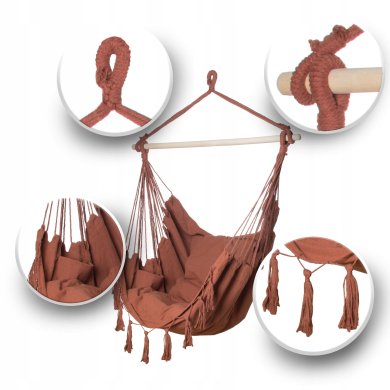 Подвесное кресло-гамак RODOS 2 Карамельный 5.02.211682 фото - 2