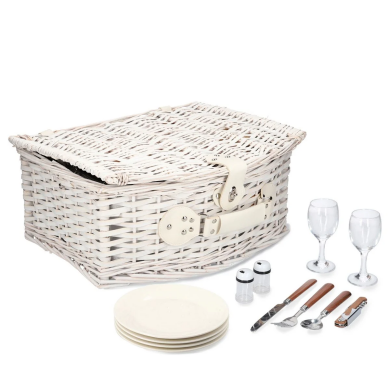 Корзина для пикника Homla PICNIC 46x38x41 см | Белый 162531