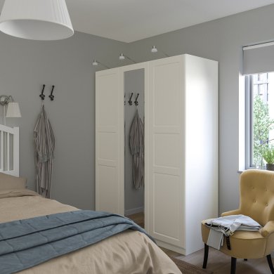 IKEA Шафа із дзеркальними дверима PAX/TYSSEDAL (ИКЕА ПАКС/ТИССЕДАЛЬ) 39320736 фото - 3