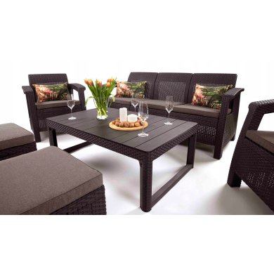 Садовый стол Keter LYON Коричневый - 6 Садовый стол Keter LYON Коричневый 233834 фото - 6