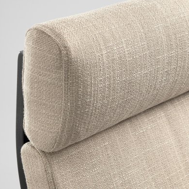 IKEA Кресло-качалка с подставкой POANG Бежевый (ИКЕА ПОАНГ) 39484266 фото - 6