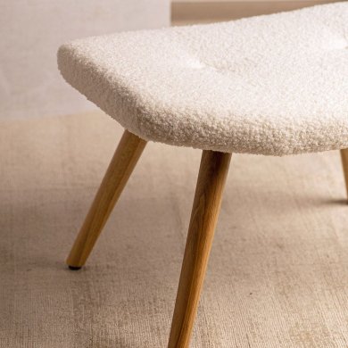 Підставка для ніг Homla MOSS TEDDY BOUCLE Білий 213793 фото - 5