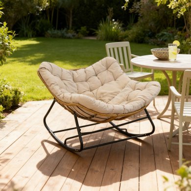 Садовое кресло-качалка Garden Line SVINGA Коричневый FAT6945 фото - 8