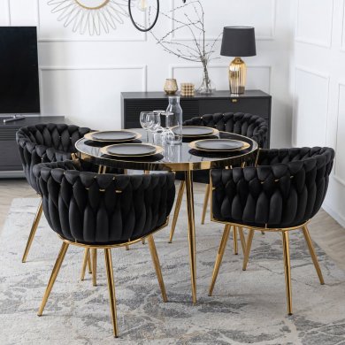 Обідній стілець Mebel Elit CAPI Welur Чорний ME.CAPI/CZ/ZL/V/K фото - 6