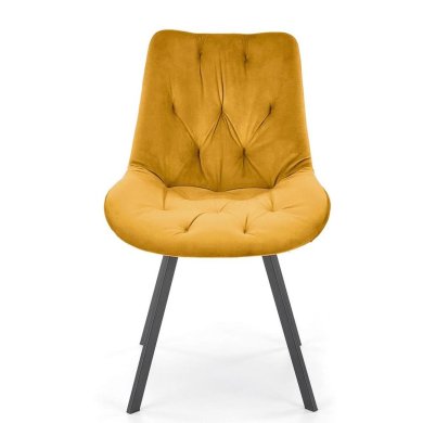 Обідній стілець поворотний Halmar K519 Гірчичний V-CH-K/519-KR-MUSZTARDOWY фото - 5