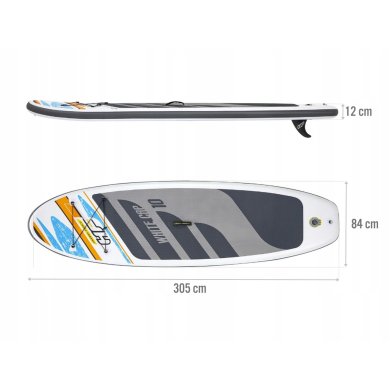 Надувна дошка Bestway 65342 WHITE CAP Сірий 65342 фото - 13