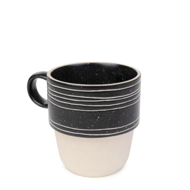Кружка Homla GRANTI 400 мл | Кремовий / Чорний - 2 Кружка Homla GRANTI 400 мл | Кремовий / Чорний 218177 фото - 2