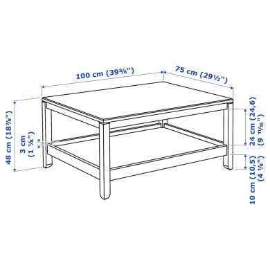 IKEA Журнальный стол HAVSTA Белый (ИКЕА HAVSTA) 00404204 фото - 13