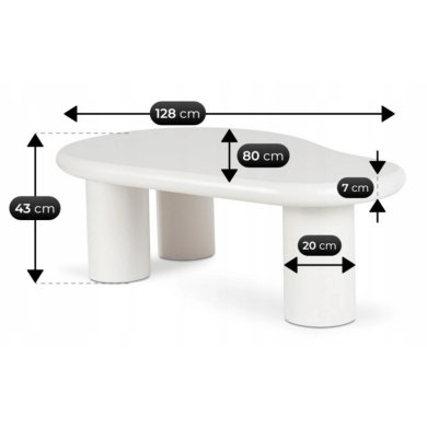 Журнальный стол Mebel Elit EDME Белый ME.EDME/MB/L фото - 4