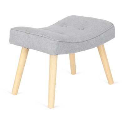 Крісло м'яке з підставкою Mebel Elit LOZANO 2 Сірий ME.LOZANO2/P/DK/T/FW фото - 6