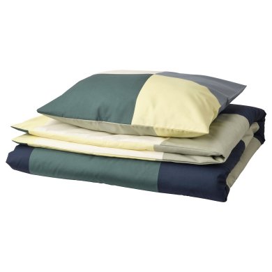 IKEA Комплект постельного белья BRUNKRISSLA 150х200 см Зеленый (ИКЕА БРУНКРИССЛ) 00554811