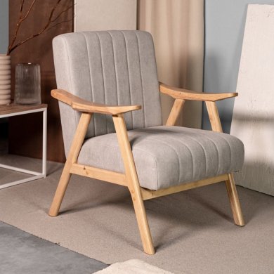 Крісло м'яке Homla TERRA Світло-сірий 213196 фото - 5