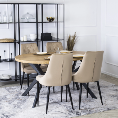 Обідній стілець Mebel Elit CORK Welur Бежевий ME.CORK/BZ/V/K фото - 12