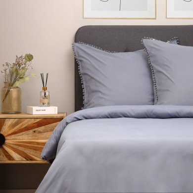 Комплект постельного белья Homla RESE 200x220 см Синий 213395 фото - 7