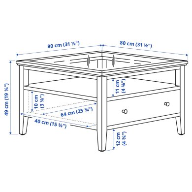 Журнальний стіл IDANAS Білий - 2 IKEA Журнальний стіл IDANAS Білий (ИКЕА ИДАНАС) 40500005 фото - 2
