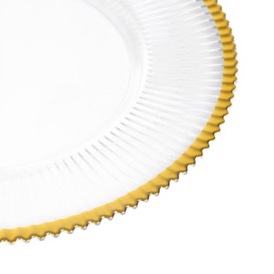 Сервировочная тарелка Homla GOLDEN RANT 33 см Прозрачный 229194 фото - 4