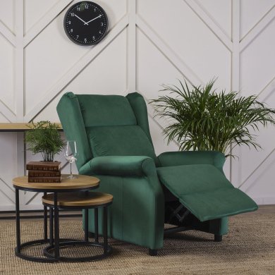 Кресло мягкое раскладное с реклайнером Mebel Elit SIMON Зеленый ME.SIMON/Z/V/FW фото - 10