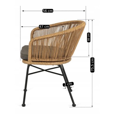 Обідній стілець Mebel Elit FLAMENCO Дерево - 14 Обідній стілець Mebel Elit FLAMENCO Дерево ME.FLAMENCO/ZO/CZ/RT/K фото - 14