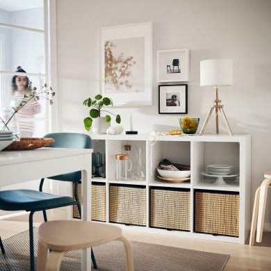 IKEA Стеллаж KALLAX Белый (ИКЕА КАЛЛАКС) 80275887 фото - 19