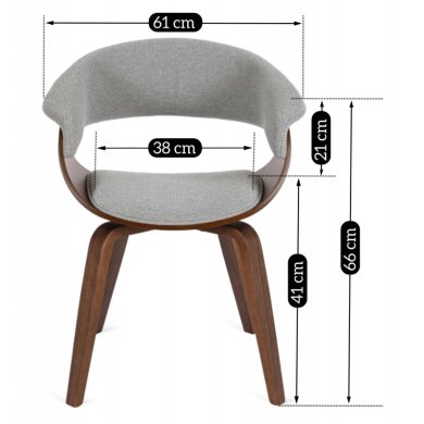 Обеденный стул Mebel Elit GARY 2 Серый ME.GARY2/P/O/T/DG/K фото - 11