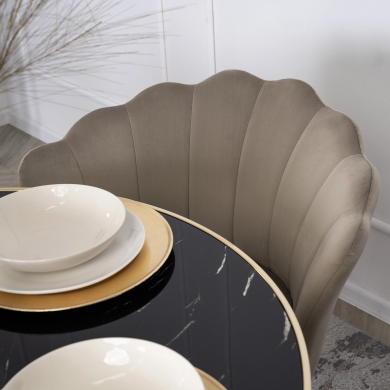 Обідній стілець Mebel Elit VIOLA Welur Бежевий ME.VIOLA/EC/ZL/V/K фото - 8