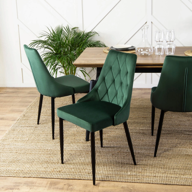 Обеденный стул Mebel Elit CORK Welur Зеленый ME.CORK/Z/V/K фото - 8