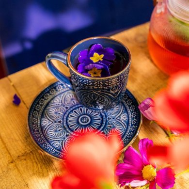 Десертна тарілка Homla INDIE 15 см Синій 222370 фото - 6