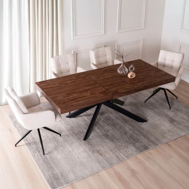 Раскладной обеденный стол Mebel Elit HAMPTON Орех ME.HAMPTON/O/CZ/S160-240 фото - 6