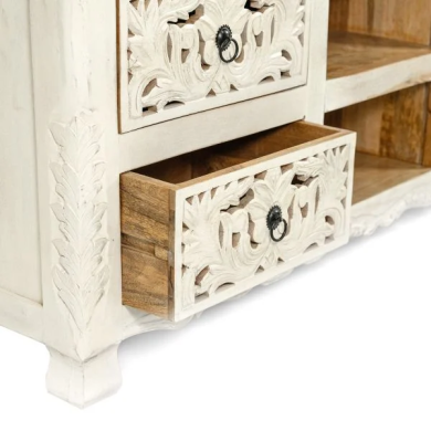 Тумба под ТВ Homla BANHI 150x40x60 см | Дерево / Бежевый 212242 фото - 2