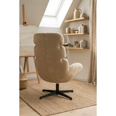 Кресло мягкое поворотное Kontrast AXEL Welur Бежевый 5.01.83987 фото - 9