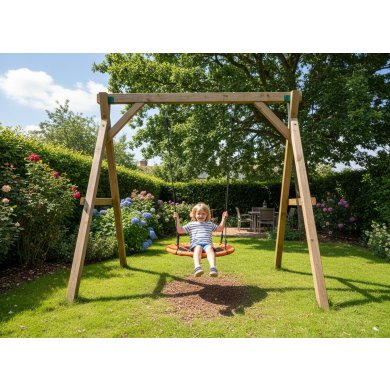 Садова гойдалка Garden Line HAM3309 100 см Помаранчевий HAM3309 фото - 4