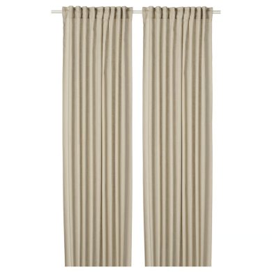 IKEA Шторы DYTAG 145x300 см 2 шт Бежевый (ИКЕА DYTAG) 80607820