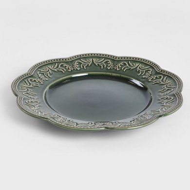 Обеденная тарелка Homla SALTIS 27 см Зеленый 230832 фото - 3