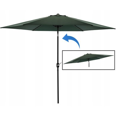 Садовый зонт с чехлом Garden Line 300 см Зеленый - 2 Садовый зонт с чехлом Garden Line 300 см Зеленый GAO2569 фото - 2
