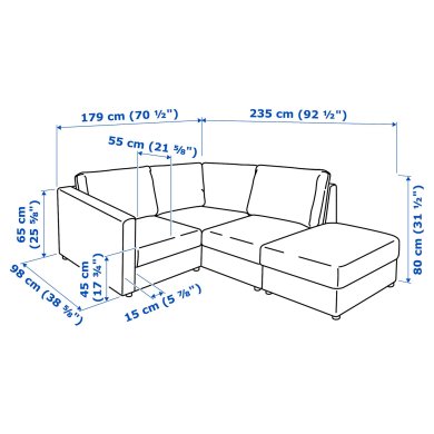IKEA VIMLE (ИКЕА ВИМЛЕ) 99306756 фото - 5